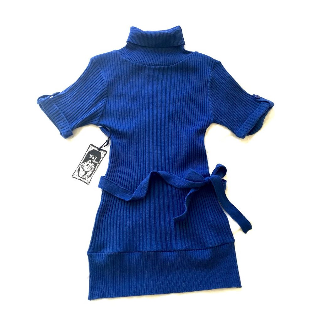 Yoki NWT Blue Turtleneck Sweater